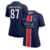 Paris Saint-Germain Joao Neves #87 Domaci Dres za Ženska 2024-25 Kratak Rukav